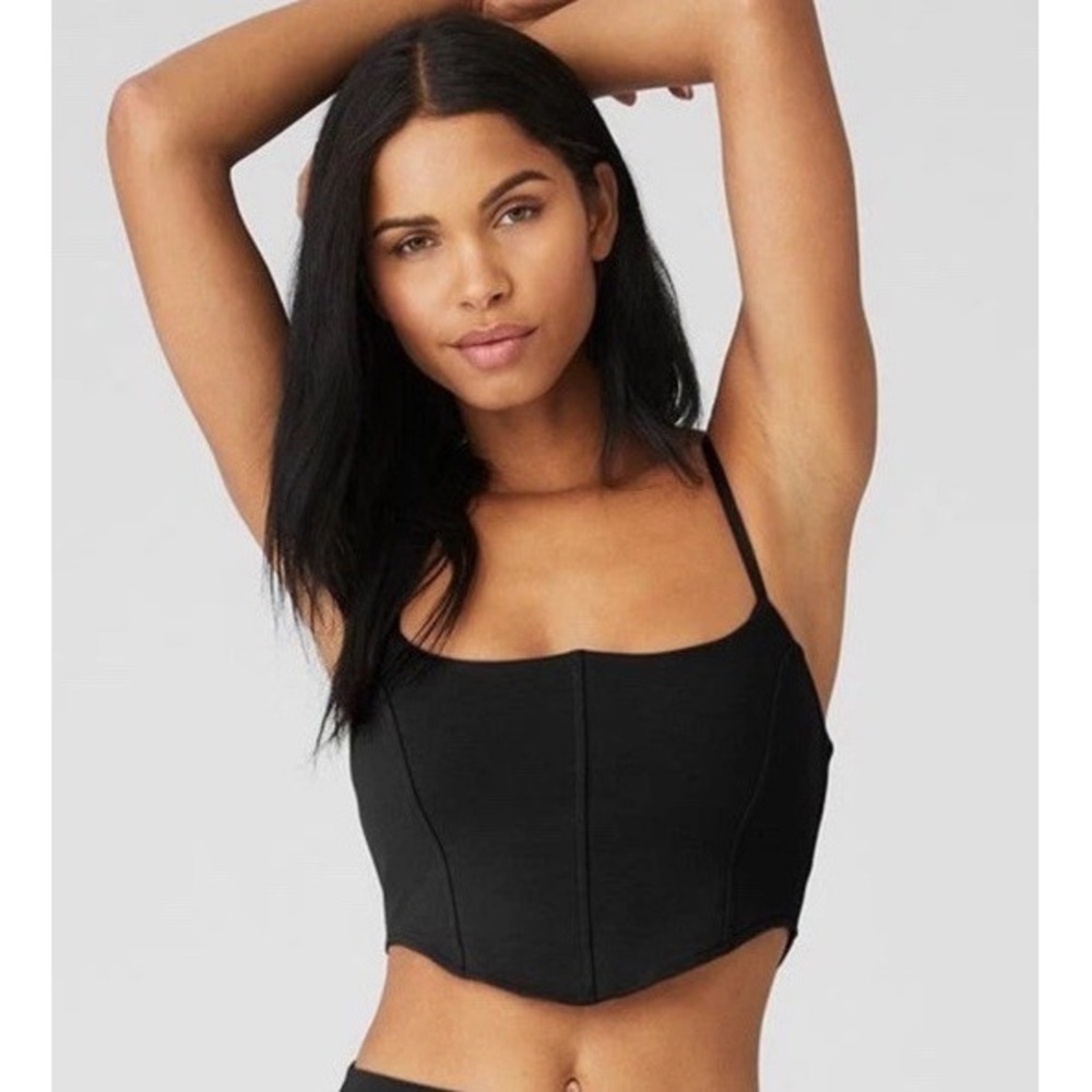 Alo Yoga Soft Sculpt Bra Tank Black Size XS
